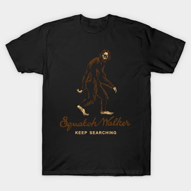 Squatch Walker T-Shirt by Daletheskater